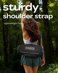 X-Boom X carried with the included shoulder strap