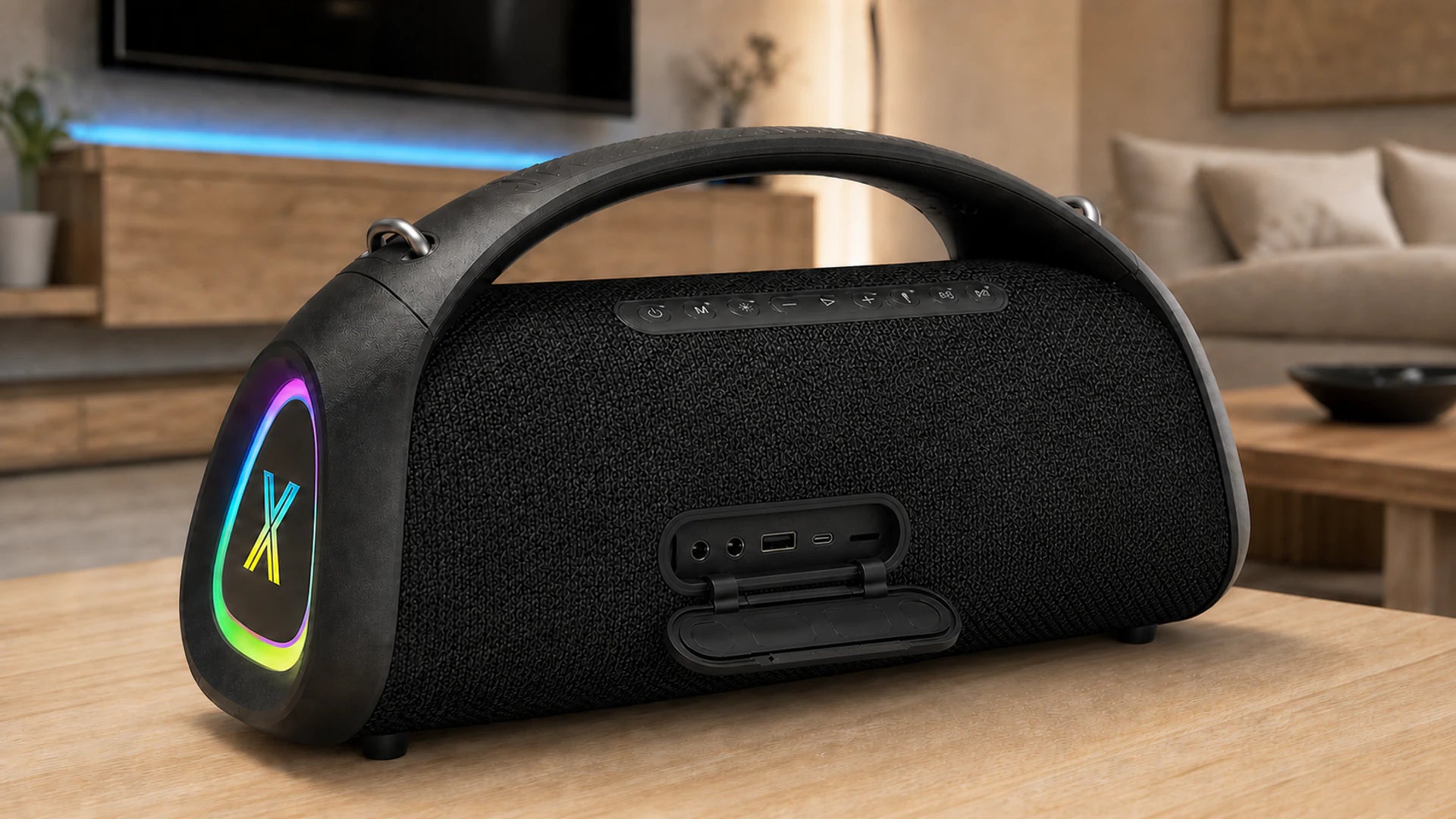 Verified Sonic Boom Max K centered rear interface panel and physical connection details