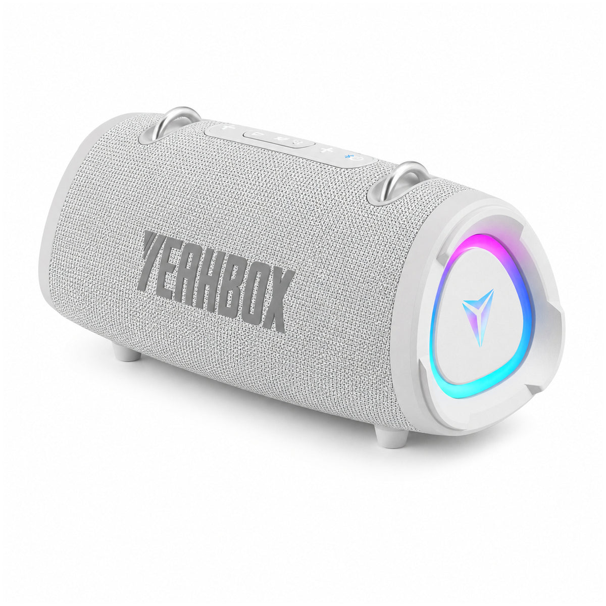 White Sonic Boom 100W portable speaker on a clean white background