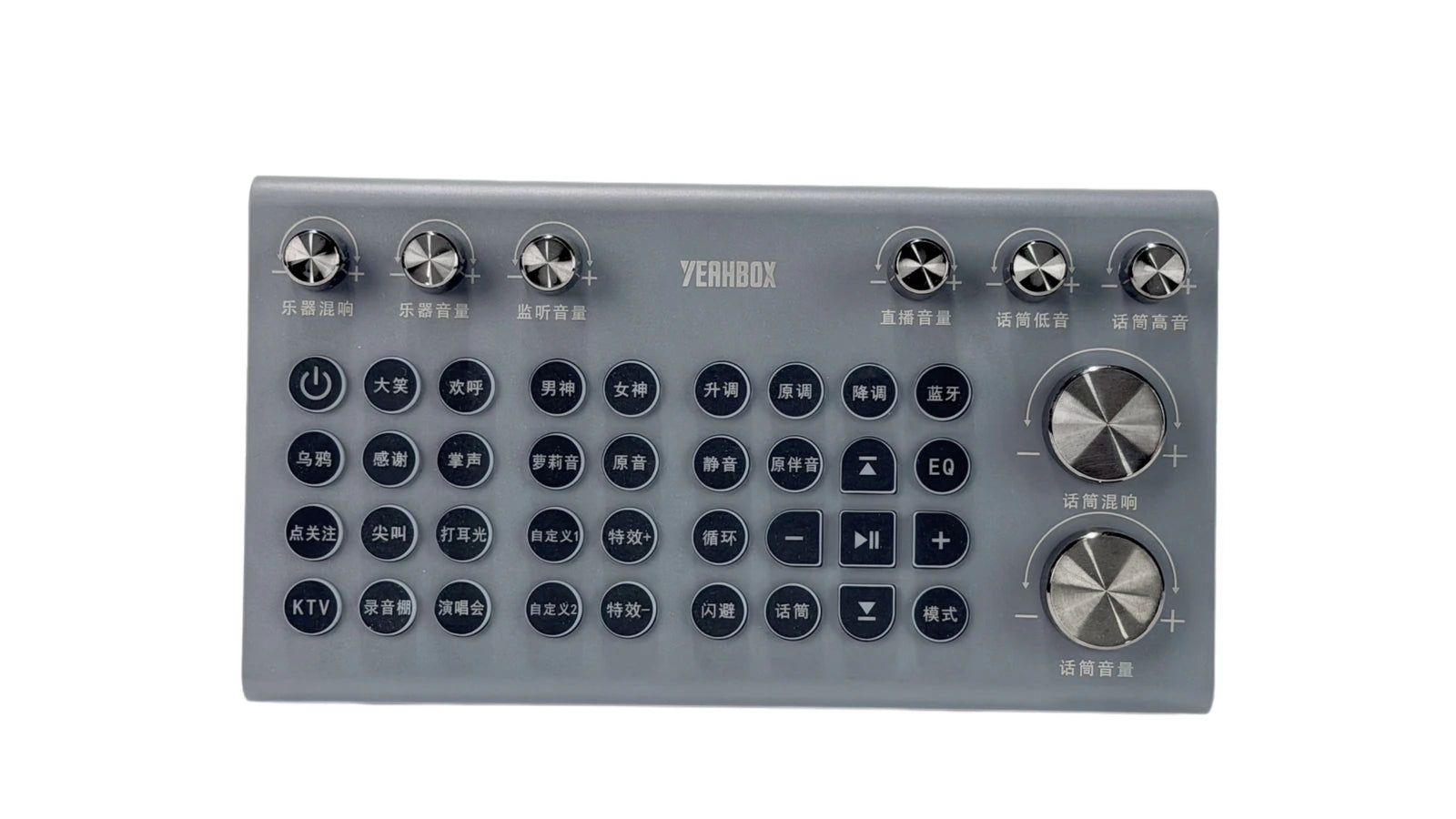 Thunder 500 selected-version wireless mixer and onboard controls shown in a precise product detail view